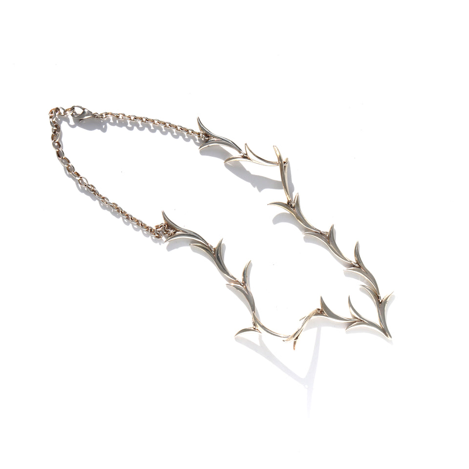 Silver Foliate Necklace