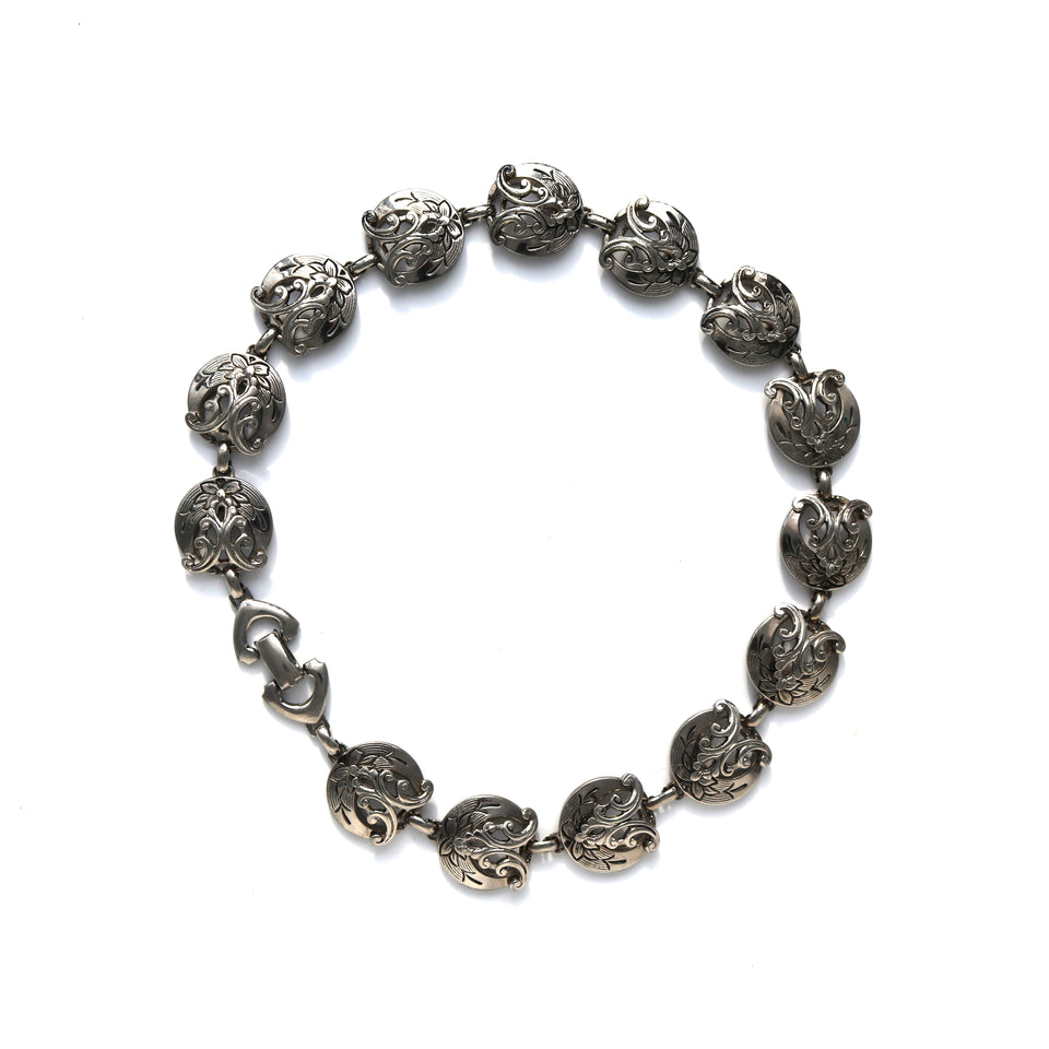 Silver-Tone Station Necklace