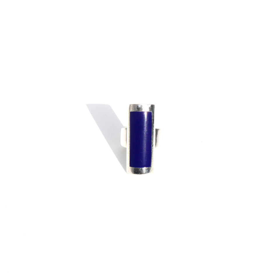 Silver Lapis Lazuli Statement Ring