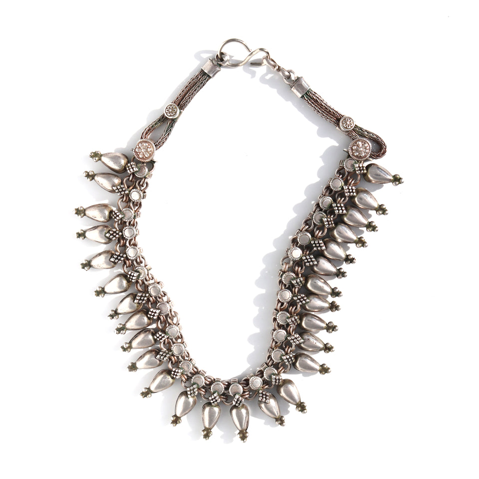 Statement Fringe Necklace with Graduated Drop Elements